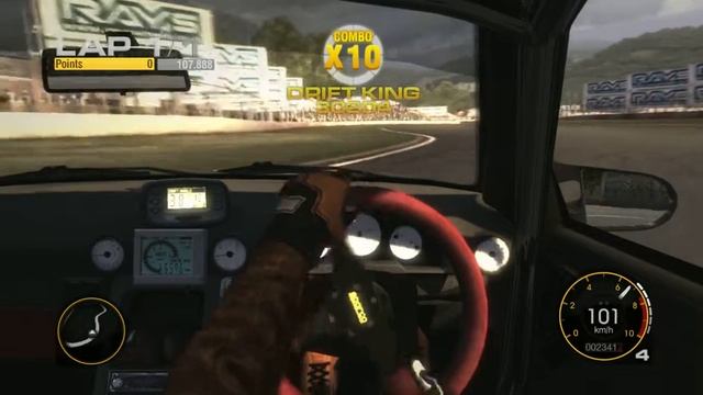 Drift sur Grid avec une Silvia S15 (vue intérieur pendant la course) смотреть онлайн