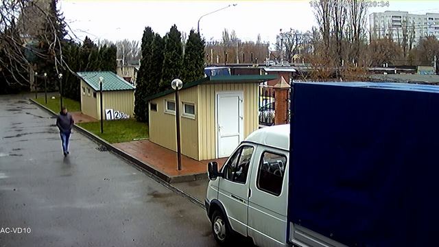 Камера OZERO AC-VD10 (3.6 мм). Улица. День. смотреть онлайн