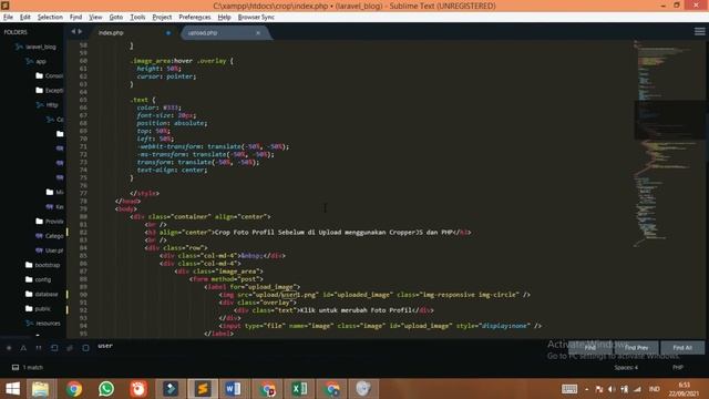 CARA BUAT FORM UPLOAD FOTO YANG BISA DI CROP DENGAN PHP DAN CROPPERJS | KODING CROP FOTO PROFIL смотреть онлайн