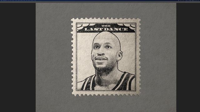 The Last Dance Stamp Series, Ron Harper Timelapse. смотреть онлайн