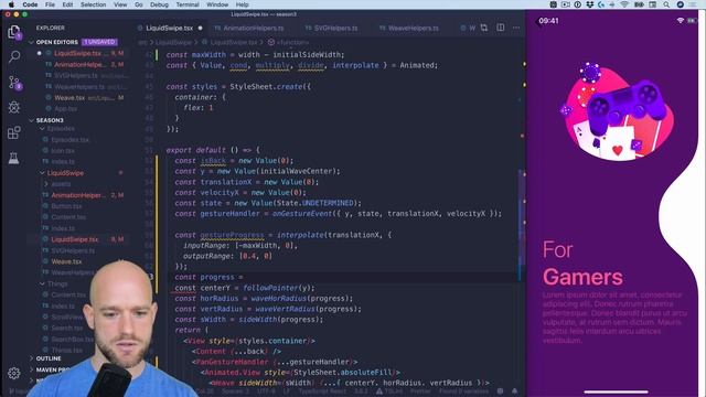 Liquid Swipe - “Can it be done in React Native?” смотреть онлайн