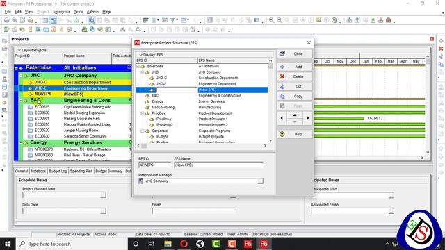 How to Create Enterprise Project Structure | Primavera P6 |19.12 | Beginners Tutorial смотреть онлайн