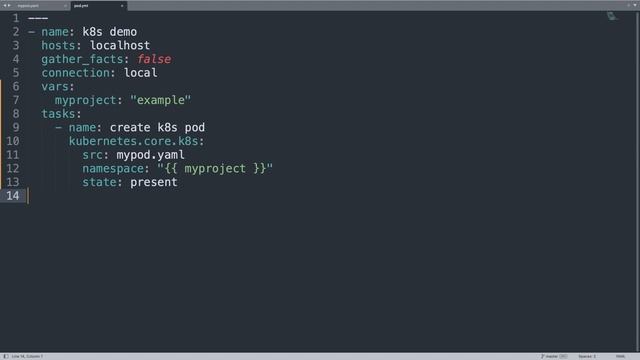 Create Kubernetes K8s or OpenShift OCP Pod - Ansible module k8s смотреть онлайн