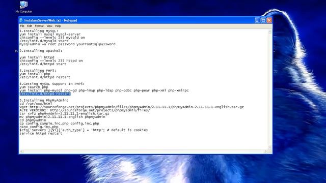Tutorial - Instalare Apache+MySQL+PHP+PhpMyAdmin pe CentOS (tutorial Video HD) смотреть онлайн