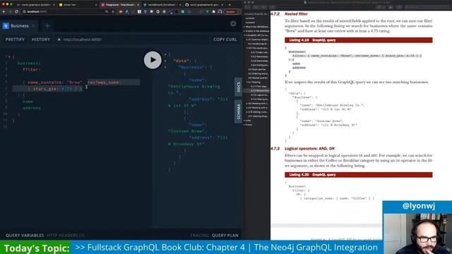 Fullstack GraphQL Book Club | Chapter 4: Using The Neo4j GraphQL Integrations смотреть онлайн