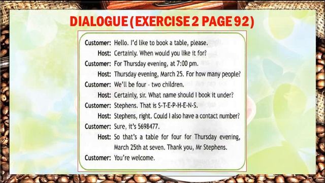 Booking a table at a restaurant. Заказ столика в ресторане. (УМК Spotlight 6) смотреть онлайн