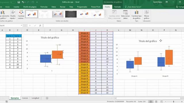 Gráfica de Caja en Microsoft Excel 2016 смотреть онлайн