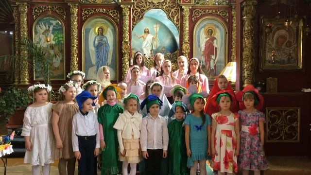 Пасхальное поздравление воскресной школы Казанского собора города Лебедяни смотреть онлайн