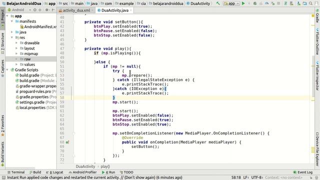 Belajar Media Player di Android Studio смотреть онлайн
