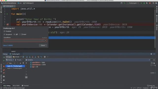 #4.4 Debug your Code step by step in Kotlin смотреть онлайн