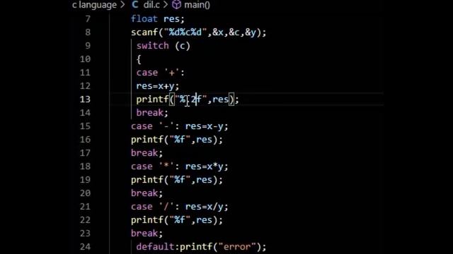 C language:Switch statement in C: how to make calculator using switch case in c programming languag смотреть онлайн