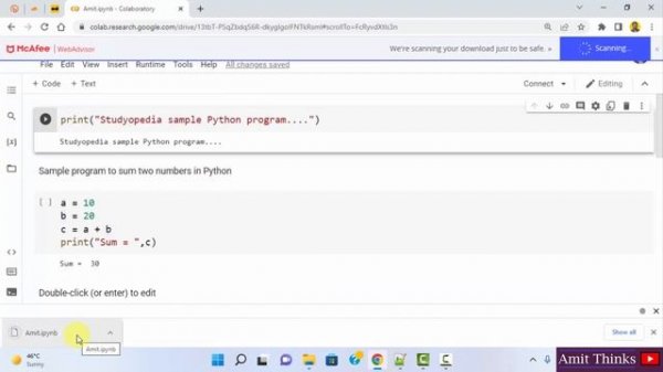 How to Download Python Notebook (.ipynb) on Google Colab (colab.research.google.com) | 2022