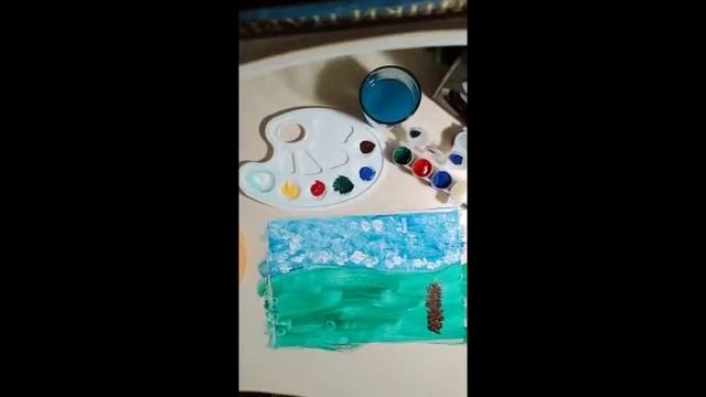 Рисование "Цветочная поляна" смотреть онлайн