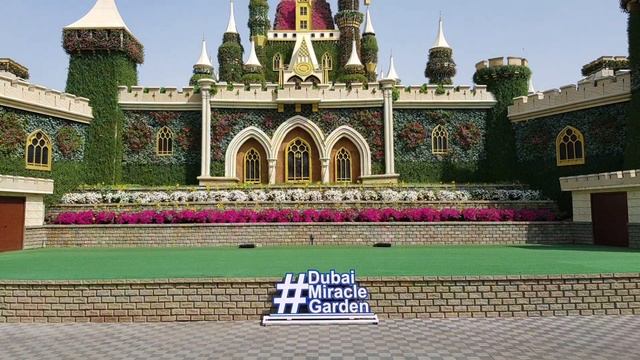 Dubai Miracle Garden. Цветочный парк в Дубае. смотреть онлайн
