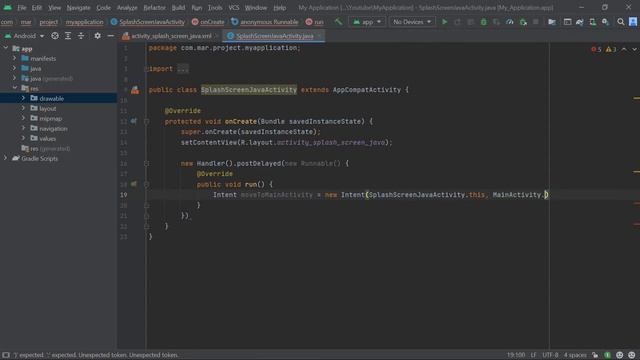 How to Make Splash Screen using Android Studio | Java смотреть онлайн