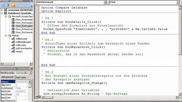 DB06UE12 Datenbanken mit MS Access LE06 Relationales Modell 3:SQL Teil12 VBA+SQL INSERT 3 смотреть онлайн