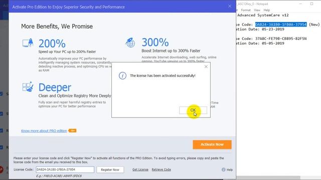 e#4 - IObit Advanced SystemCare v12 - License Key 2018-2019 - 100% Work смотреть онлайн
