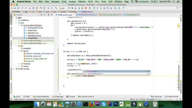 Android Tutorial 22 : SQLite Database ( Part 4/5 ) смотреть онлайн