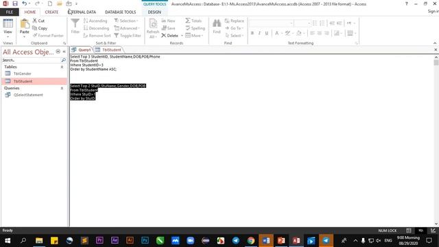 SQL Statement Select Top смотреть онлайн