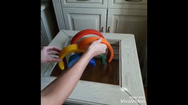 Деревянный конструктор Радуга. Как играть ?