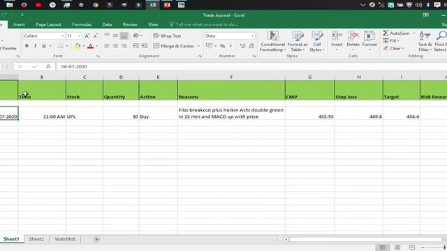How to Make a Trading Journal for FREE (Using MS Excel) in under 7 Minutes| Basics of Trading Stock смотреть онлайн