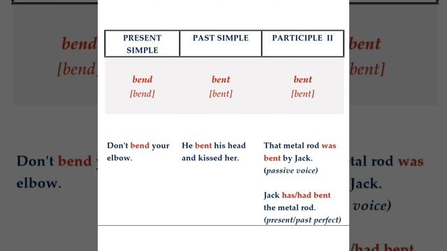 VERY IMPORTANT REGULAR AND IRREGULAR VERBS!!! смотреть онлайн