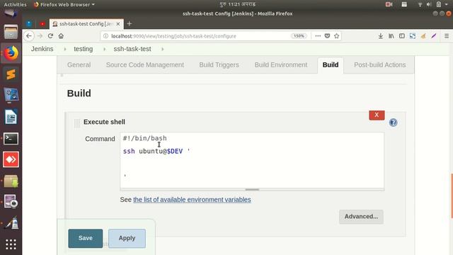 learn to use ssh in jenkins to acess remote server смотреть онлайн