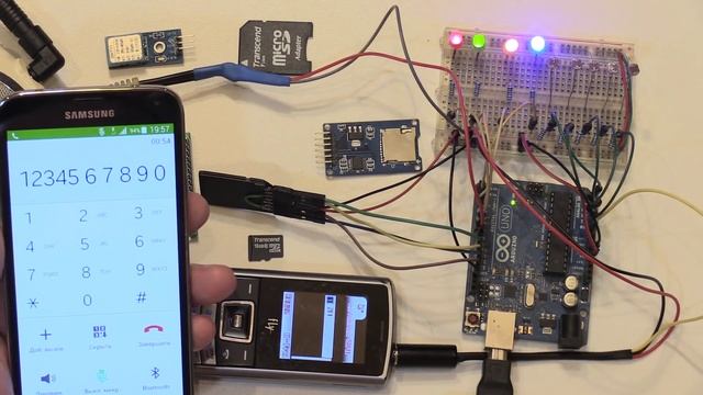 ☎ v.2 Arduino Управление домом телефоном Phone Control DTMF Decoder play Audio messag GSM смотреть онлайн