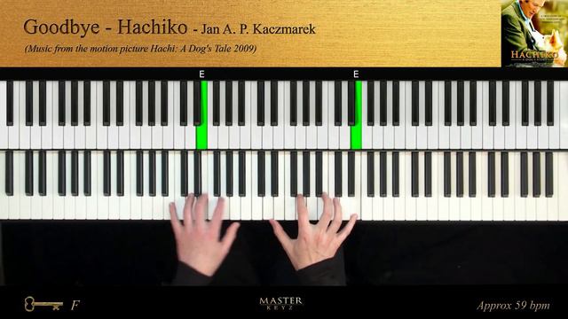 Goodbye - Hachiko. JAN A.P.KACZMAREK 2009. Music from Hachi a dogs story. Piano Cover смотреть онлайн