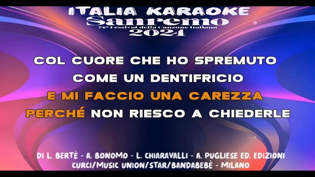 Loredana Bertè - Pazza (Sanremo 2024) Karaoke смотреть онлайн
