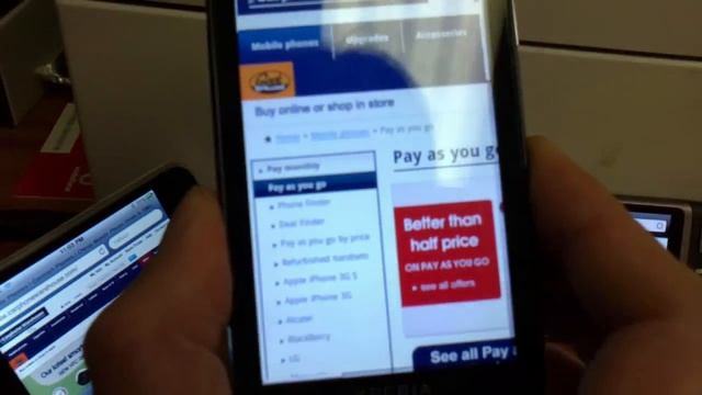 HTC Desire and SE X10 browser смотреть онлайн