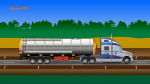 Мультики про машинки. Машинки. Тягач. Фура. Цистерна. Машины для детей.