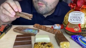 ASMR Chocolate Candy Bars (Eating Chocolate Mukbang) 먹방 Eating Sounds