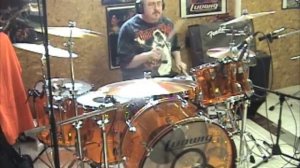 John Bonham Amber Vistalite Reissue Drum Set Solo - JOEDRUMS1