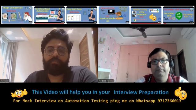 Java Selenium Mock Interview (8 Years Experience) | Pradeep Nailwal смотреть онлайн