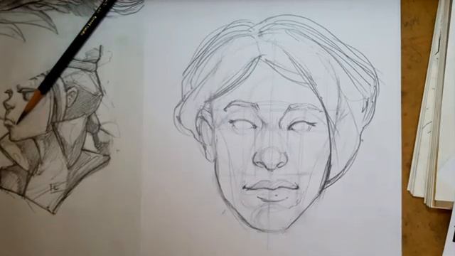 REILLY METHOD HOW TO DRAW HEAD | female head смотреть онлайн