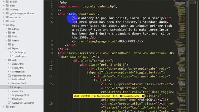 15) Index Page Setup Basic PHP Project Nepali смотреть онлайн
