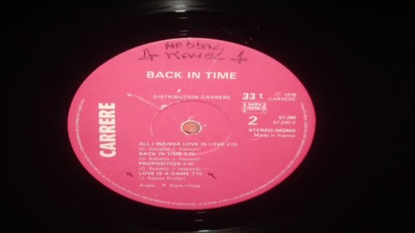 BACK IN TIME   -    BACK  IN  TIME