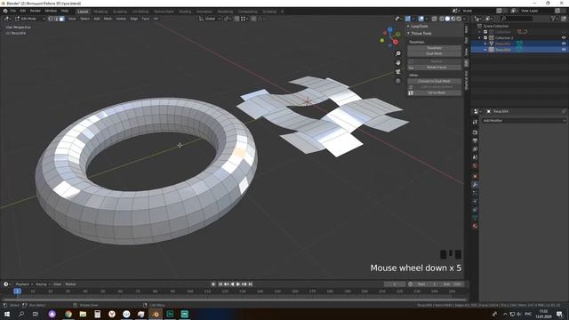 Как обернуть любую сетку на любой меш Blender 2.8 [полезный встроенный аддон] смотреть онлайн