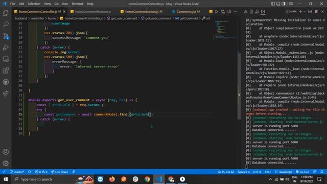 MERN STACK Multi Author Blog user comment show | React | Node | Express | mongodb | javascript #107 смотреть онлайн