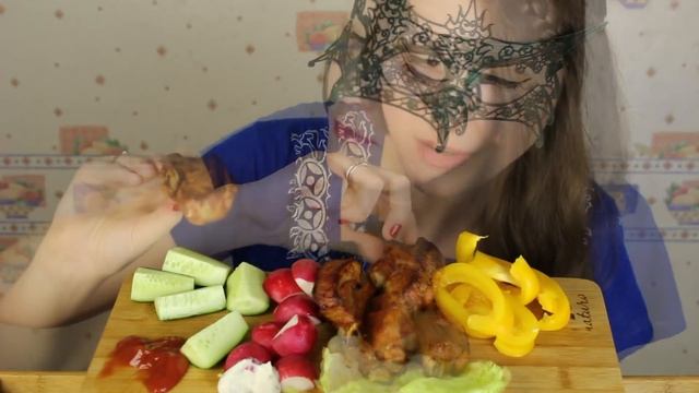 АСМР Рёбрышки в медово-горчичном соусе/ASMR MUKBANG Pork RIBS COOKING & EATING смотреть онлайн