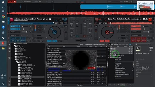 Get Free Virtual DJ Advance 2023 | How To Set & Use, Play Permanent in Your Computer By A Key смотреть онлайн