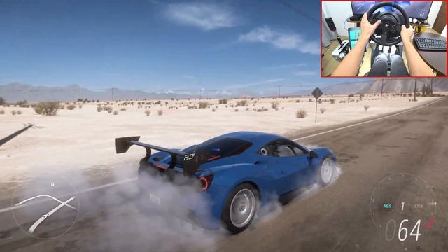 Ferrari 488 Corse Clienti - Forza Horizon 5 | Thrustmaster Wheel Car Game Play смотреть онлайн