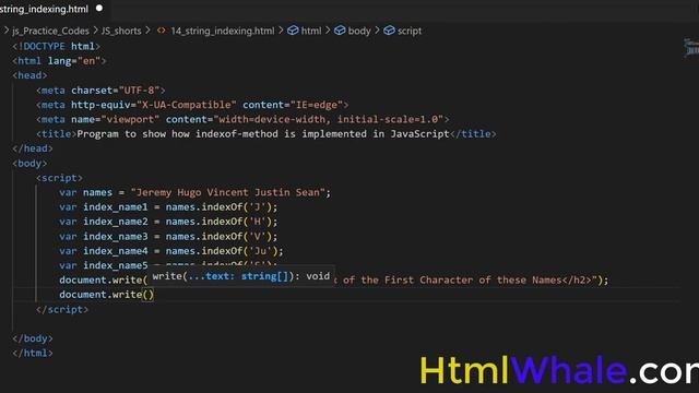 How to use IndexOf method in JavaScript-Real Application смотреть онлайн