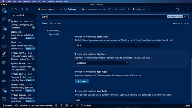 Instalando Black para formatear el código | Bibliotecas de Python смотреть онлайн