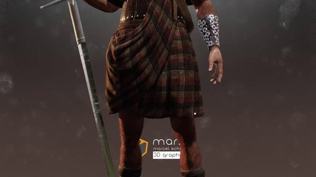 3D model: Wallace, from: Marcel Schanz (sketchfab.com) смотреть онлайн