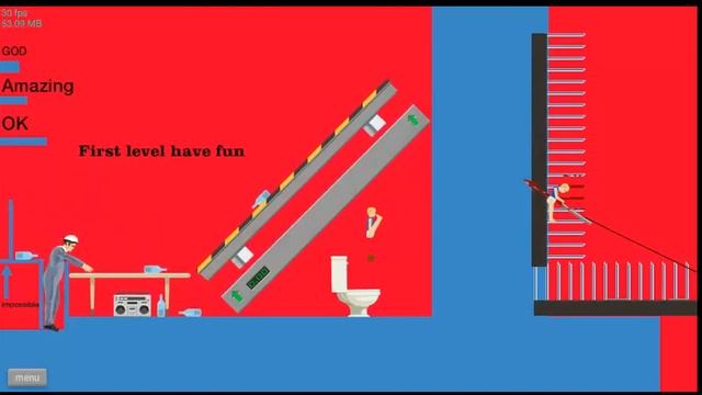 ЧУТЬ НЕ РАСПЛЮЩИЛО ОГРОМНЫМ ШАРОМ!!!!! / HAPPE WHEELS/ ХАПИ ВИЛС #1 смотреть онлайн