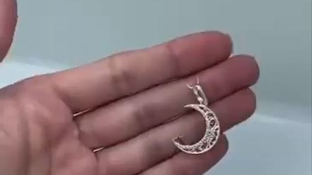 Подвес серебро 925 кулон Полумесяц 411560 смотреть онлайн