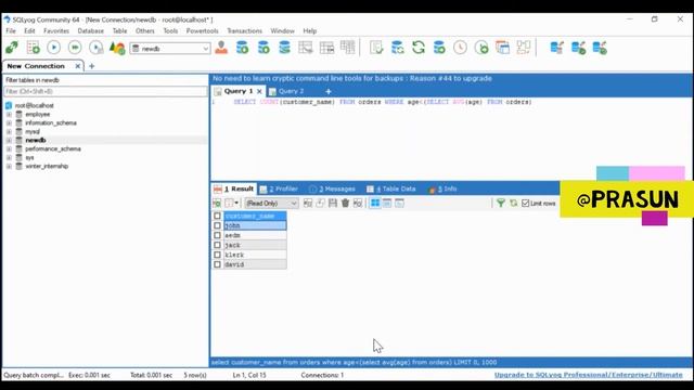 MySQL Lecture 12 COUNT смотреть онлайн