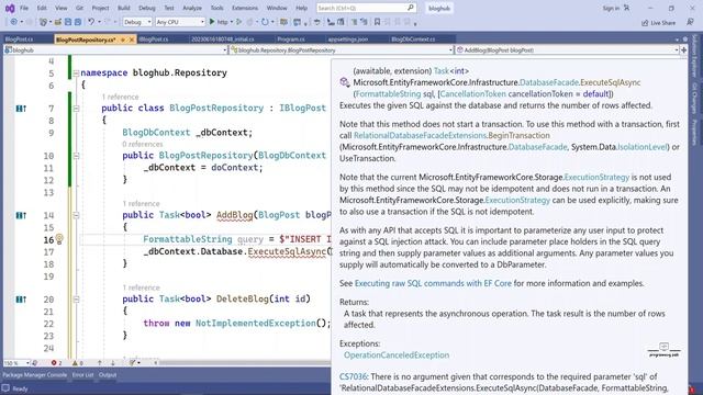 Execute Raw SQL Queries in Entity Framework Core with .NET 8 | Asp.Net Core 8 Web API using EF Cor смотреть онлайн